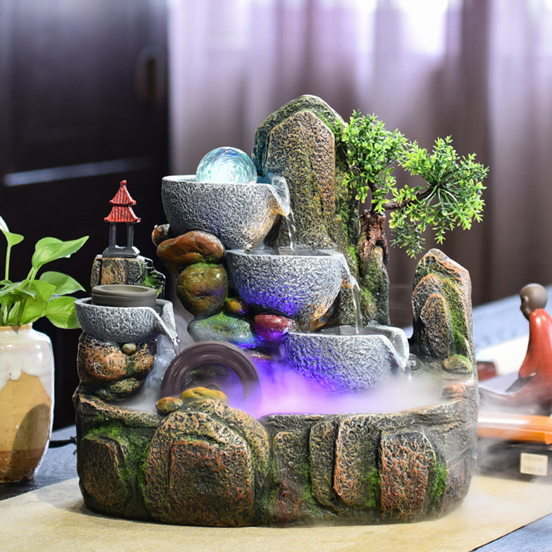 Feng Shui Kugel With Stone Fountain – Lucky Incense