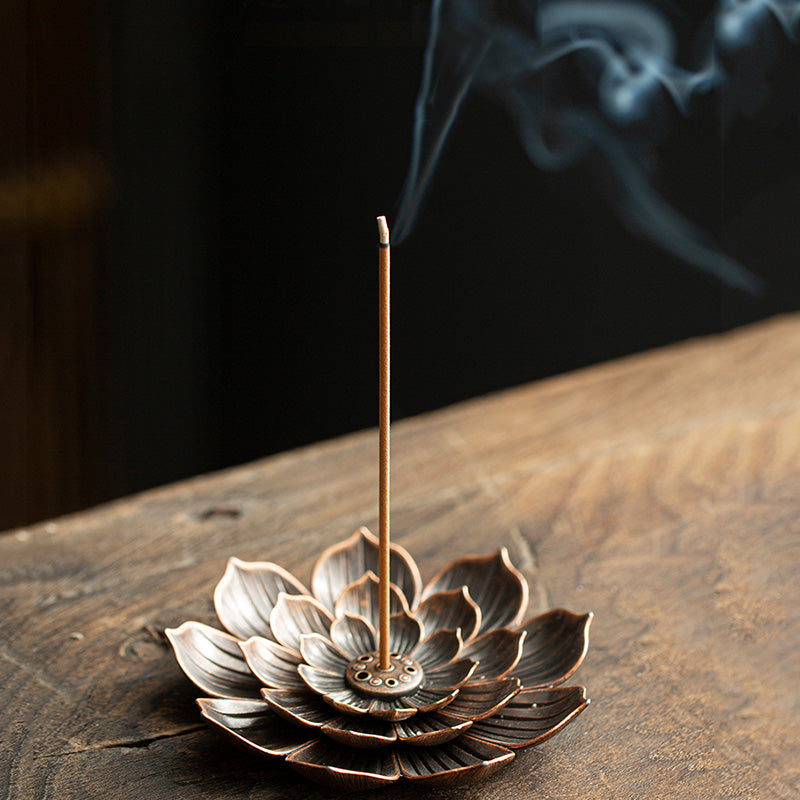 Gold Plated Copper Japanese Art Incense Burner Lucky outlet Ceramic Ornaments - Incense Holder for Zen Room - Incense - Ceremony Incense Burner