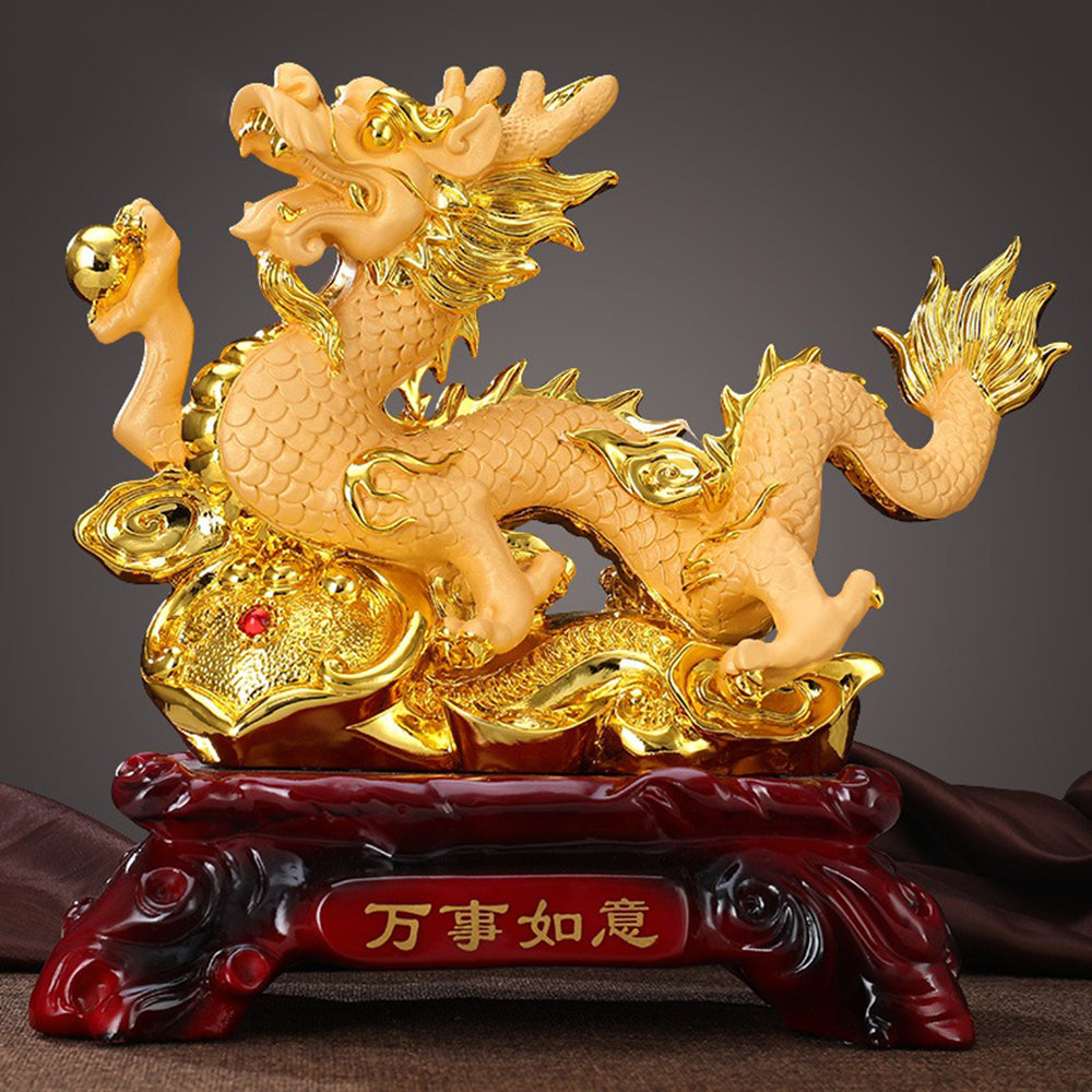 Resin Flying Auspicious Dragon