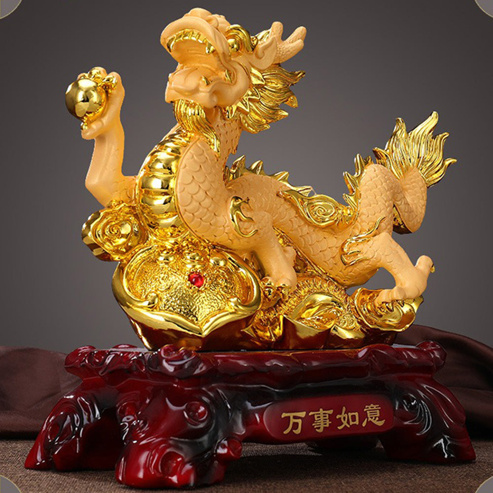 Resin Flying Auspicious Dragon