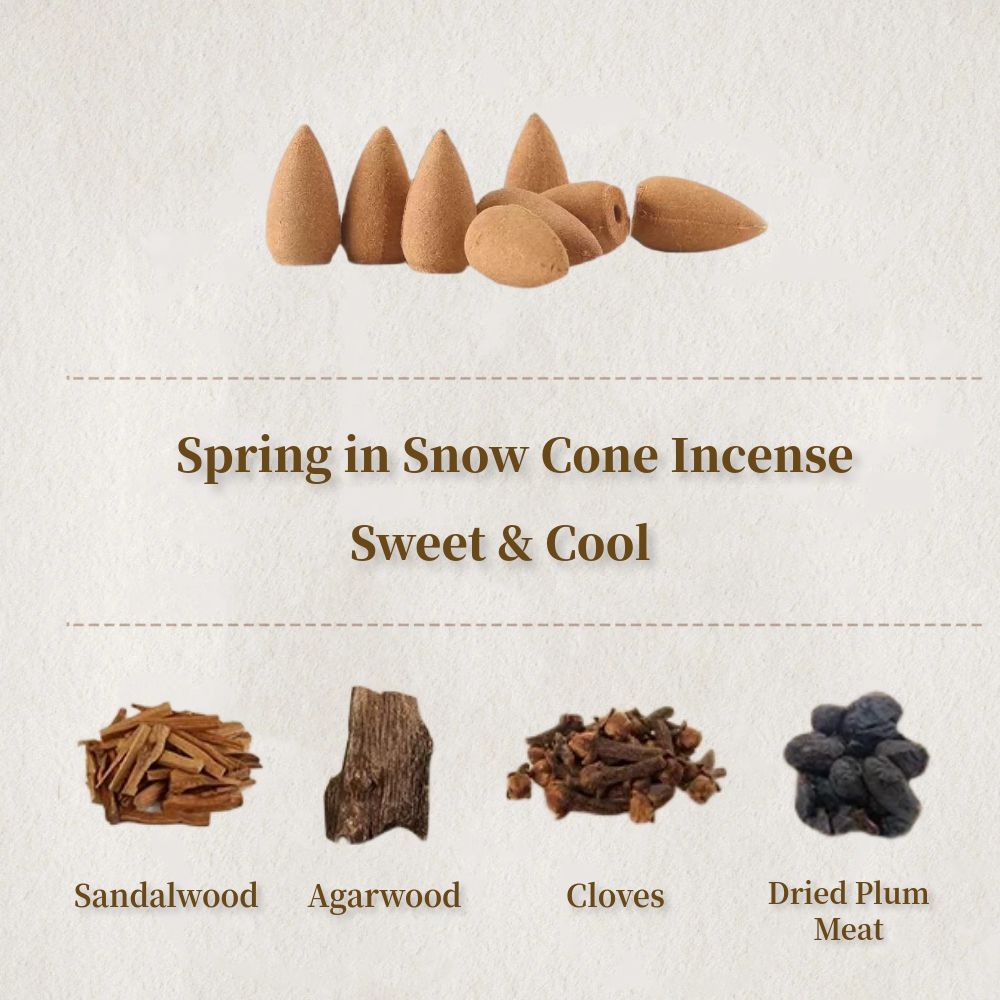 Spring in Snow Incense Cone