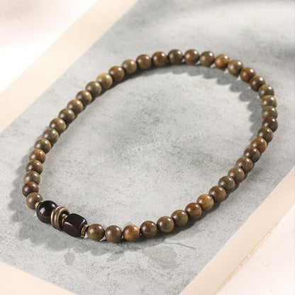 Handmade Green Sandalwood Beads Bracelet