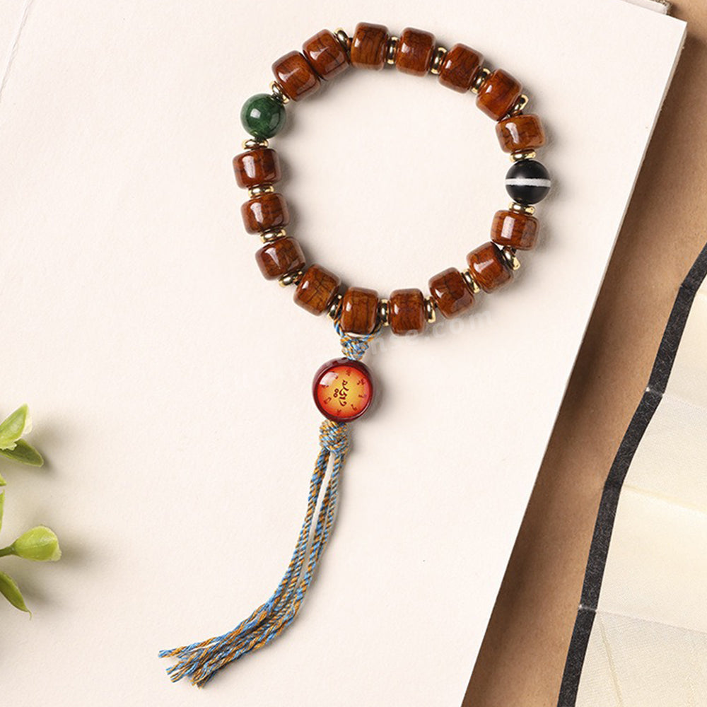 Handmade Tibetan Style Yak Bone Beads Bracelet