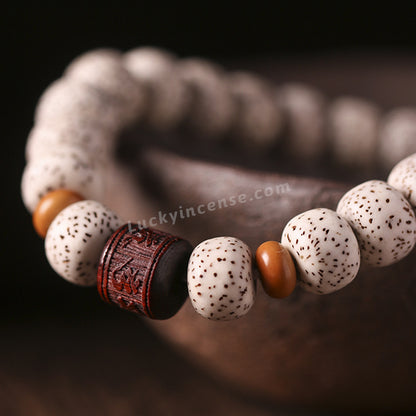 Star Moon Bodhi Beads Red Sandalwood Bracelet