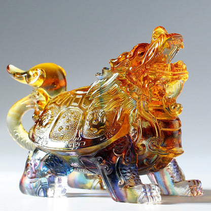 Coloured Glaze Dragon Turtle