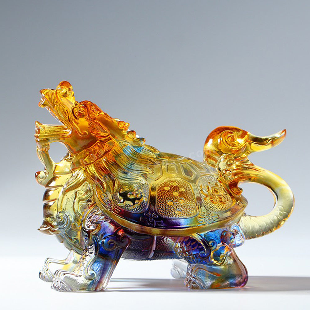 Coloured Glaze Dragon Turtle