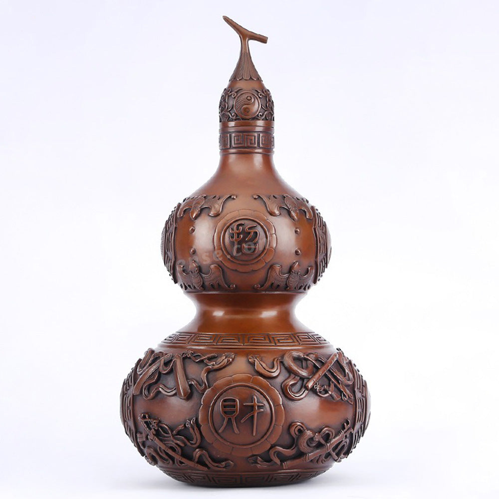 Red Copper Eight Trigrams Gourd
