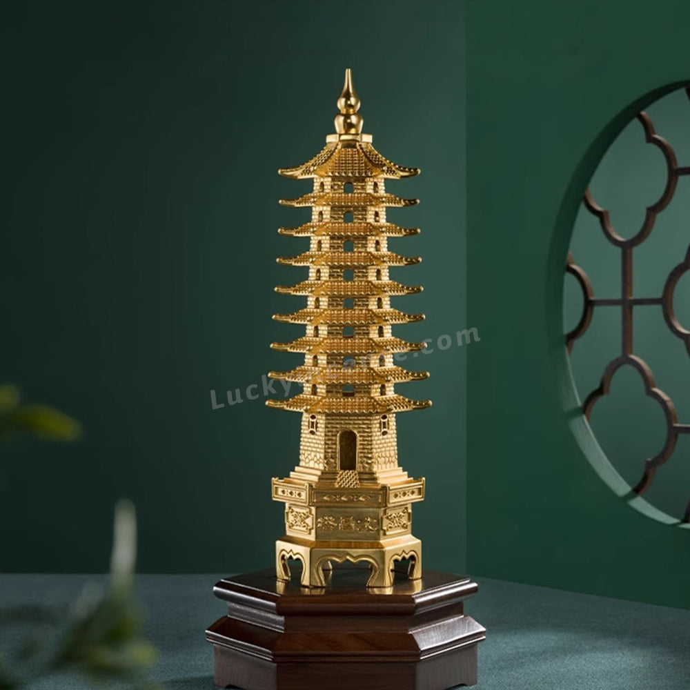 Brass Wen Chang Pagoda Gourd Top