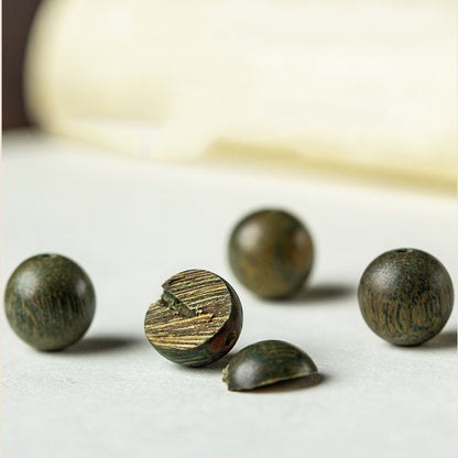 Handmade Green Sandalwood Mala Beads