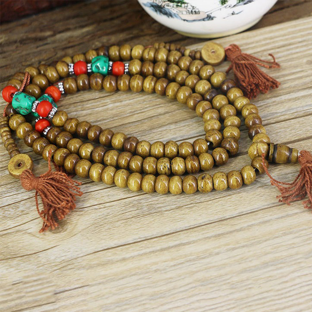 Tibetan Yak Bone Mala Beads