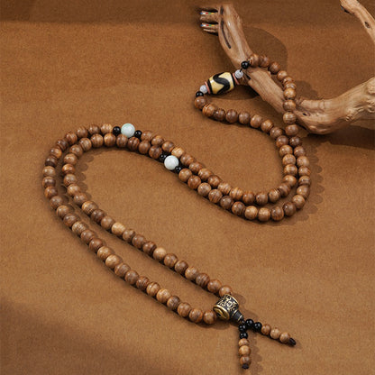 Obsidian Agarwood Beads Lucky Mala Beads