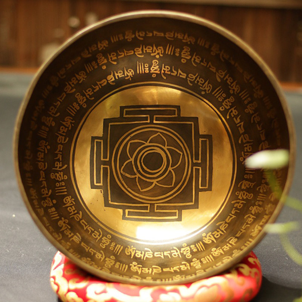 Nepal Meditation Mandala Bronze Singing Bowl