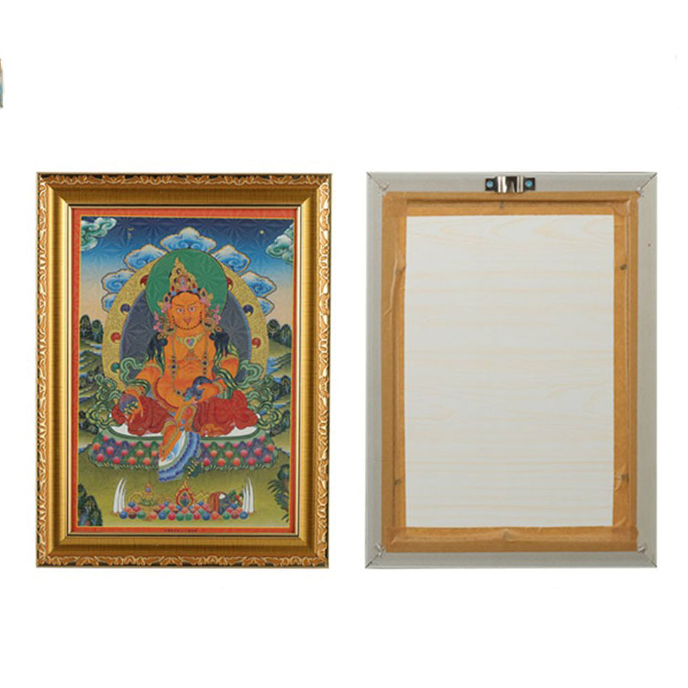 Yellow Jambhala Decorative Painting Tibetan Thangka