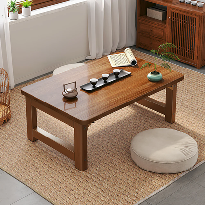 Foldable Solid Wood Meditation Table Set