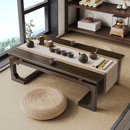 Neo-Chinese style Bamboo Meditation Table Set