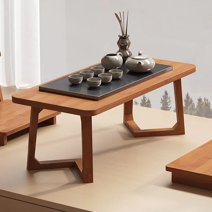 Bamboo Double Chairs Meditation Table Set