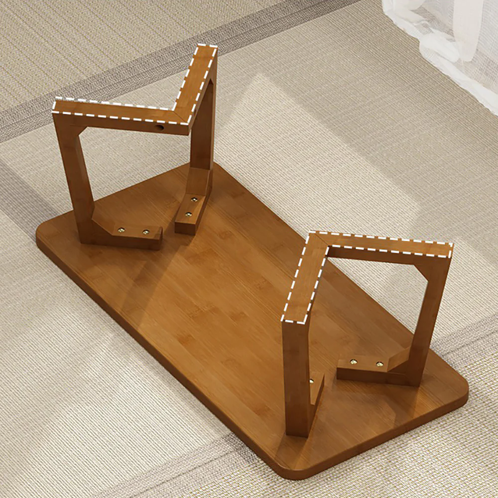 Bamboo Double Chairs Meditation Table Set