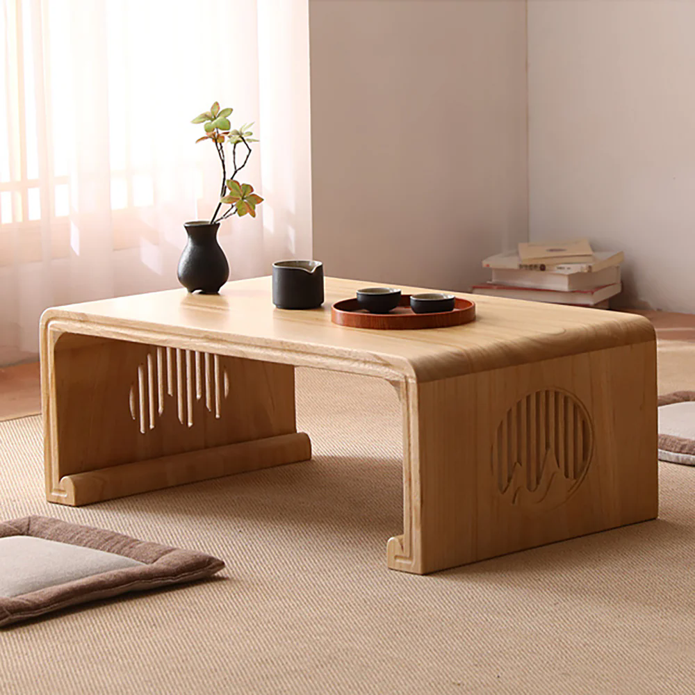Paulownia Wood Landscape Meditation Table Set
