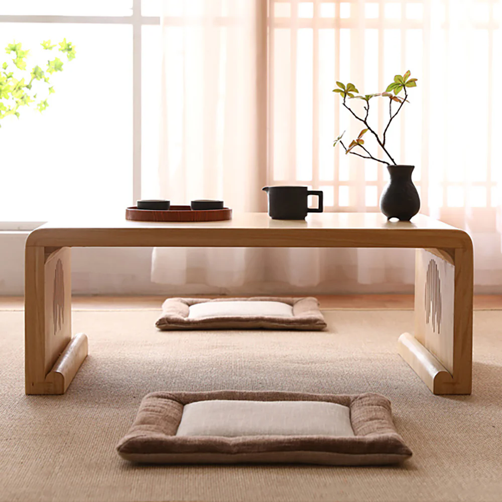 Paulownia Wood Landscape Meditation Table Set