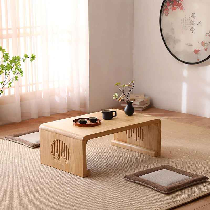 Paulownia Wood Landscape Meditation Table Set