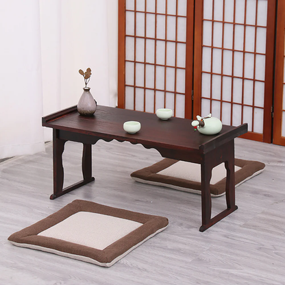 Foldable Paulownia Wood Meditation Table Set