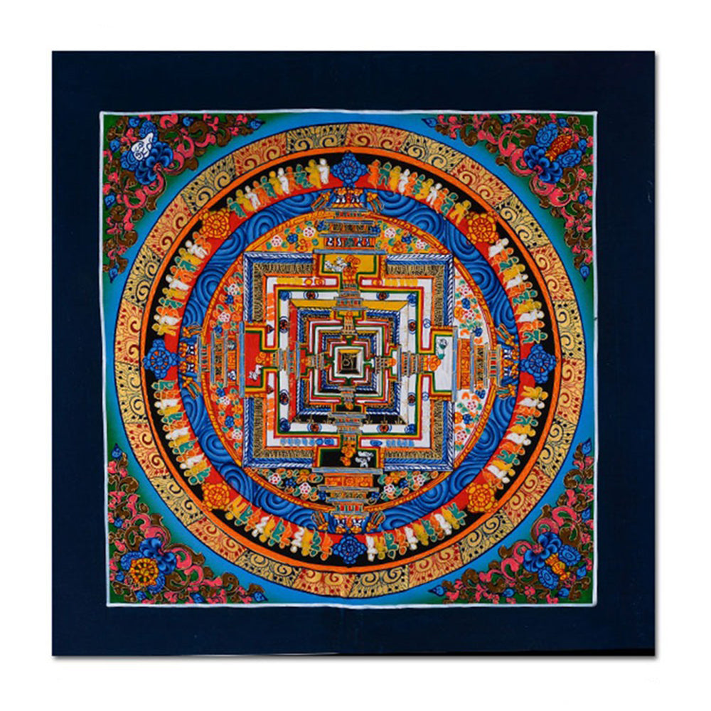 Tibetan Hand-painted Mandala Hanging Thangka