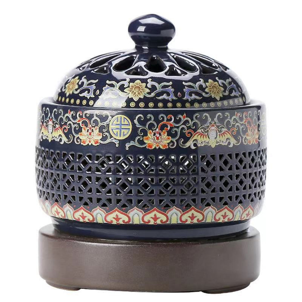 AC110V AC220V Ceramic Electric Incense Burner With LED Light