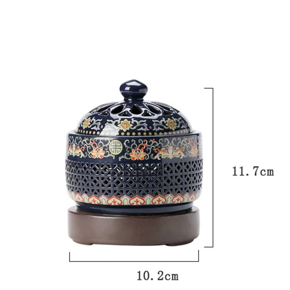 AC110V AC220V Ceramic Electric Incense Burner With LED Light