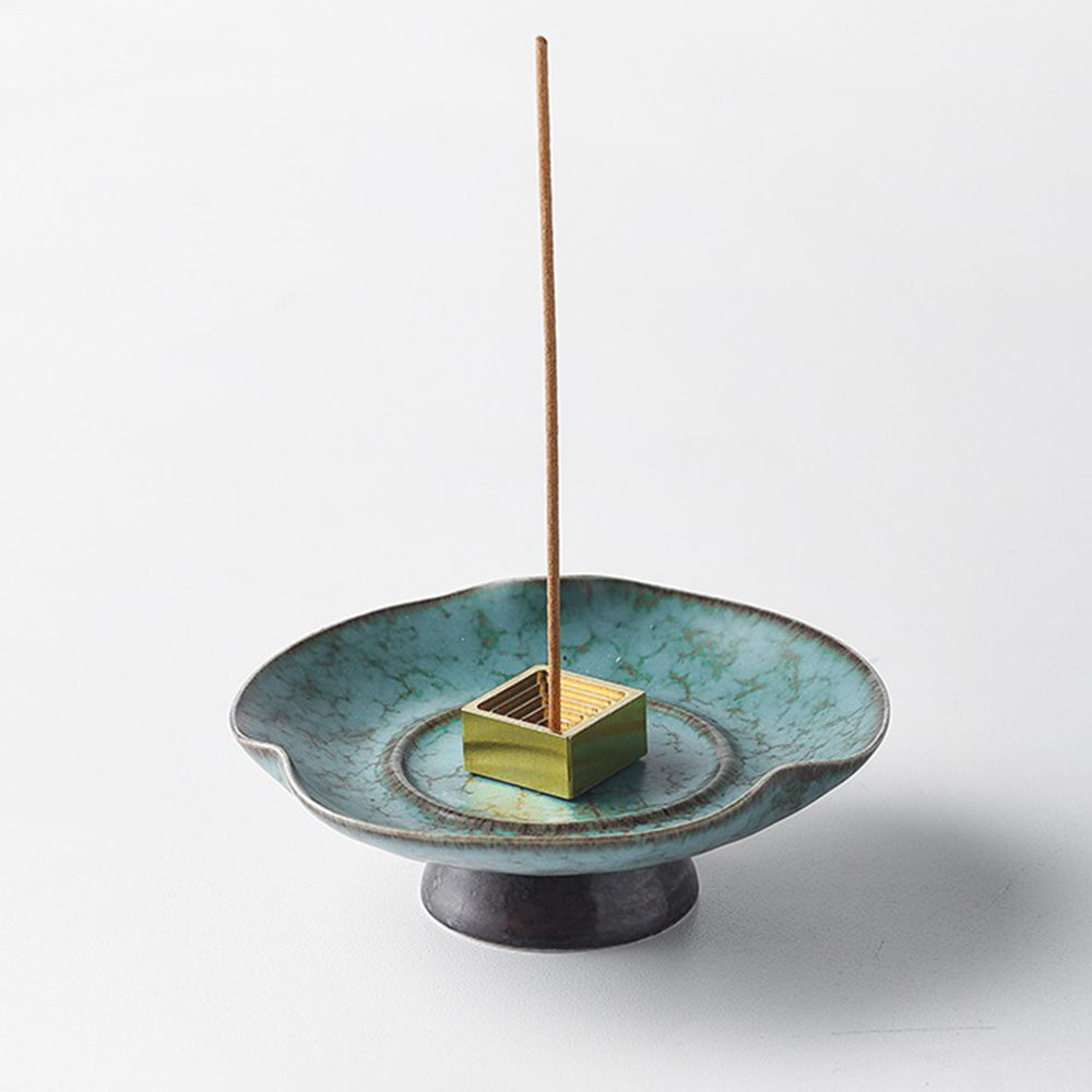 Turquoise Unique Design Japanese Incense Holder