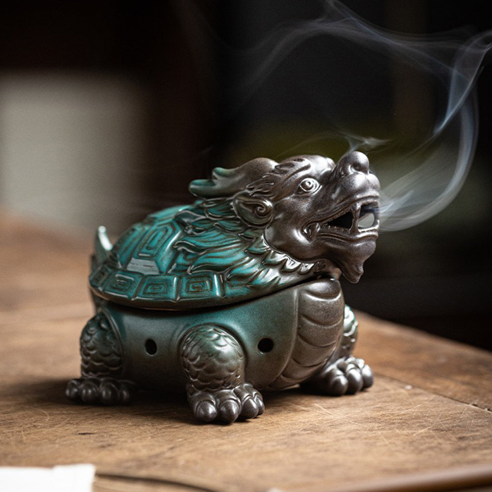 Dragon-Turtle Incense Burner