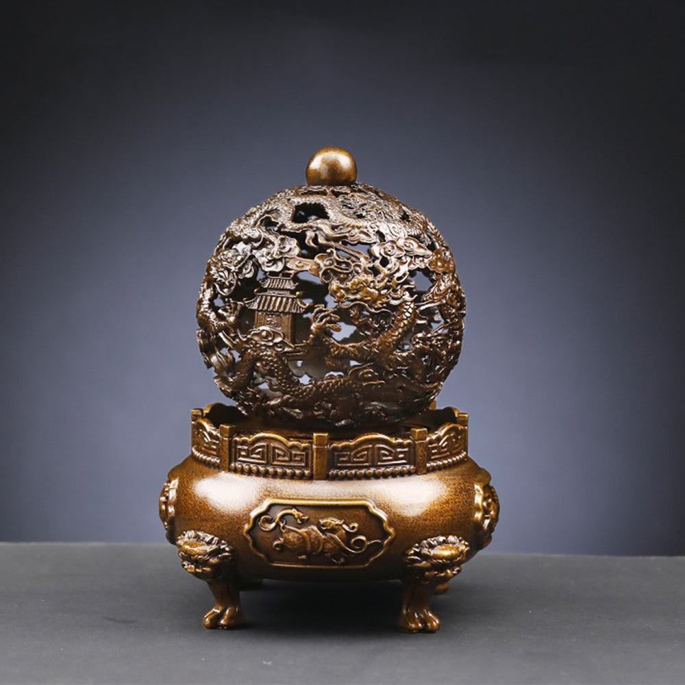 Rotatable Split Style Dragon Incense Burner