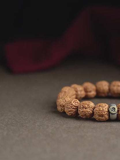Natural Rudraksha Seeds Meditation Bracelet