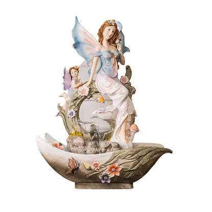 European Style Angel Flowing Water Ornament Fountain