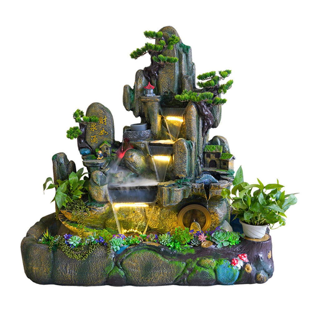 Country Style Rockery Running Waterfall Waterscape Ornament