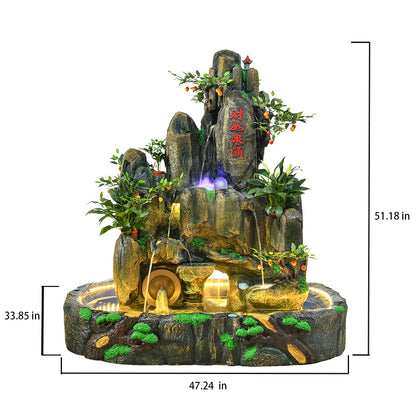 Large Feng Shui Rotating Water Fountain With Pool