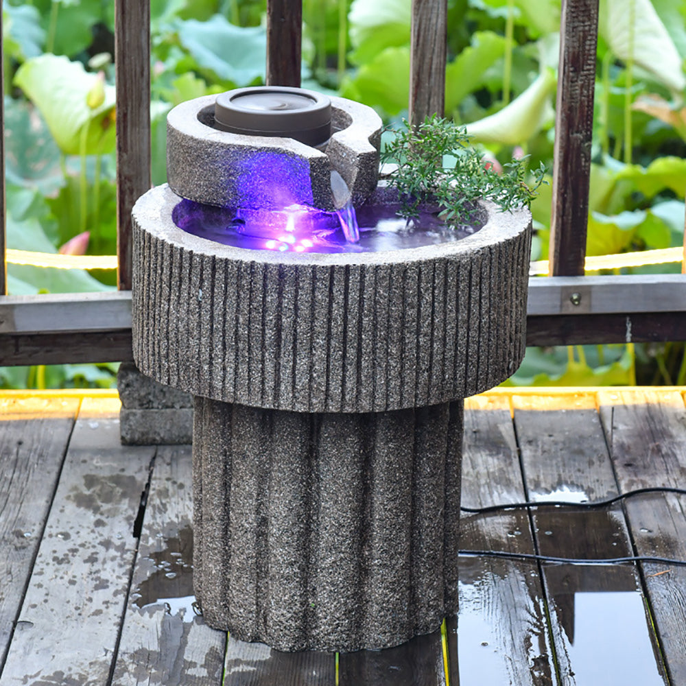 Japanese Style Water Fountain Waterfall Landscape Decoration