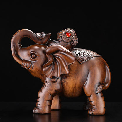 Ebony Wood Elephant Set For Living Room