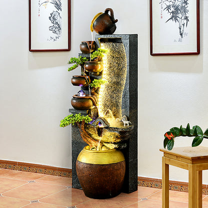 Chinese Style Zen Indoor Waterfall Flowing Water