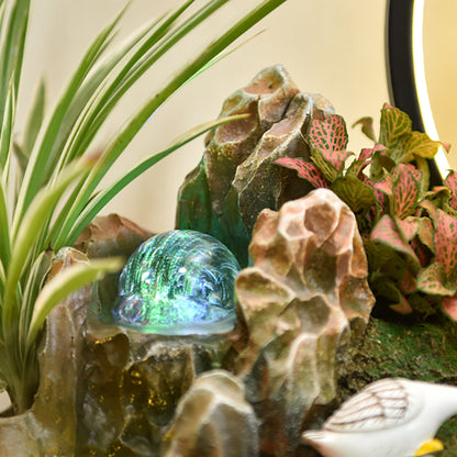 Rockery Desktop Feng Shui Wheel Fountain Ornament