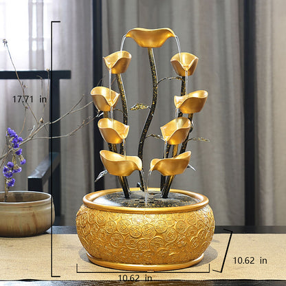 Yuanbao Flowing Water Fountain Fortune Tree Living Room Decoration