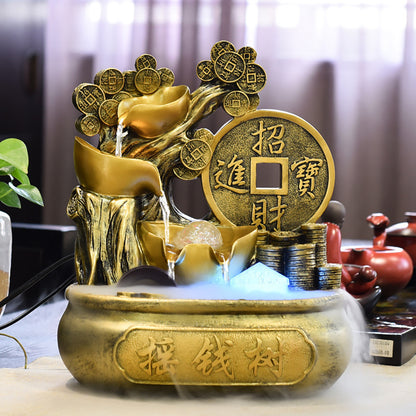 Feng Shui Turns Water Wealth Fountain Decoration