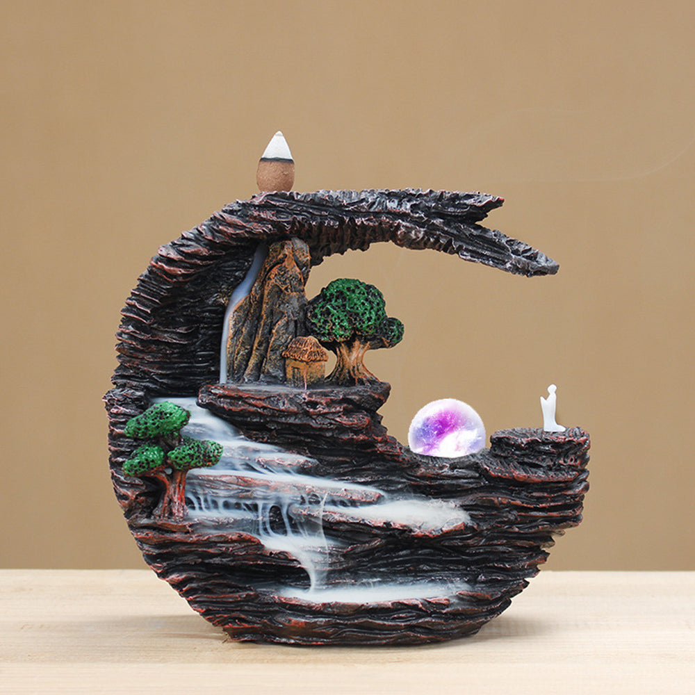 Natural Landscape Waterfall Incense Burner