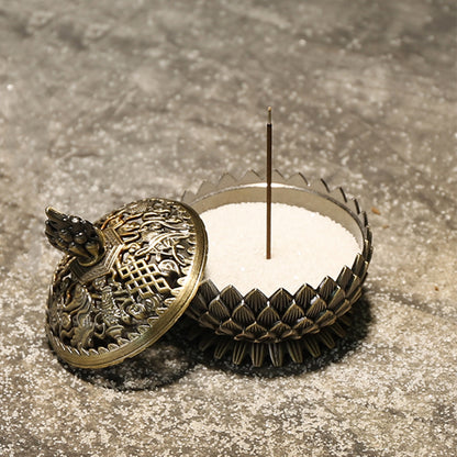 Brass Lotus Cone Incense Burner