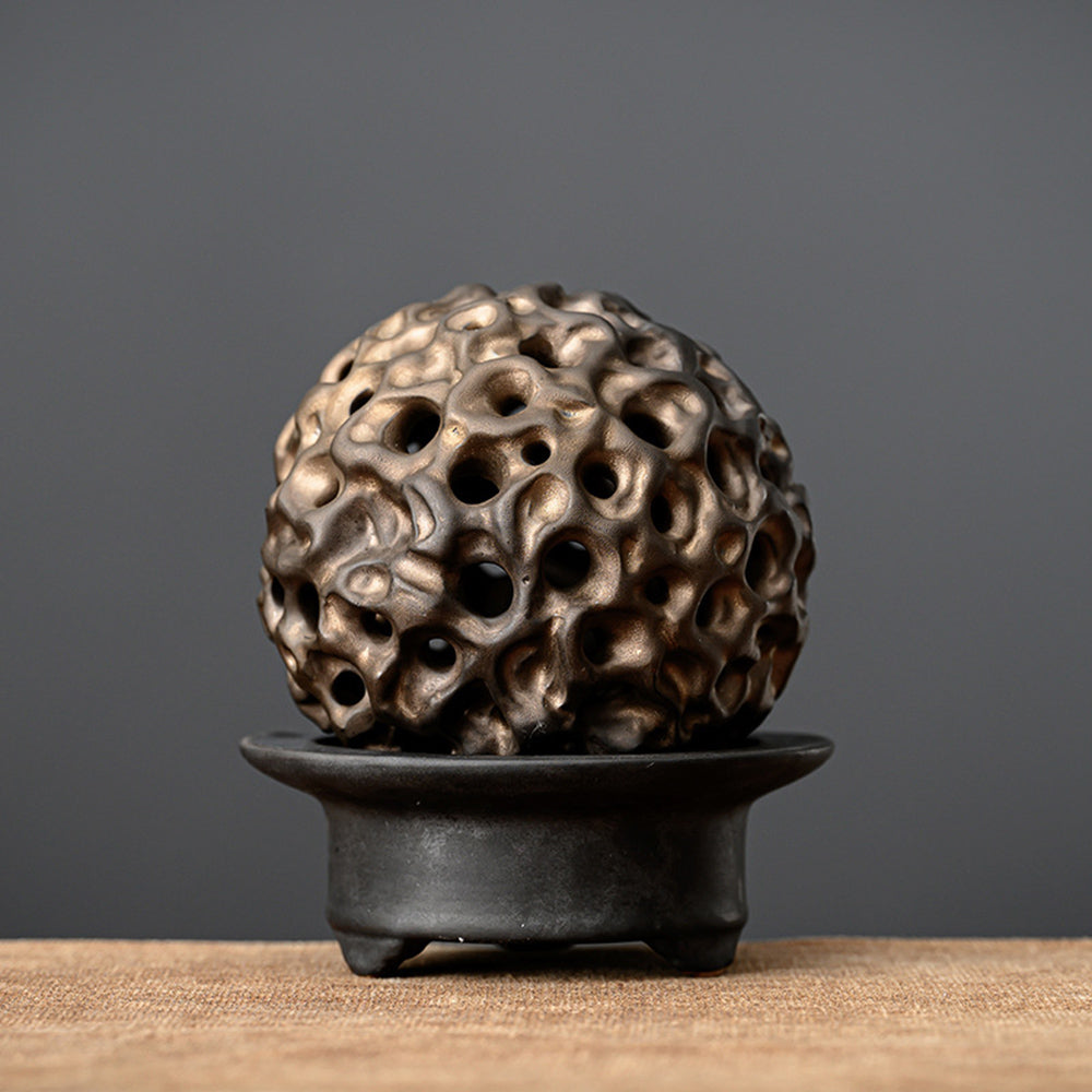 Taihu Lake Stone Spiral Cone Incense Burner