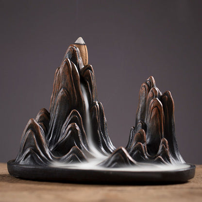 Moutains Waterfall Backflow Cone Incense Burner