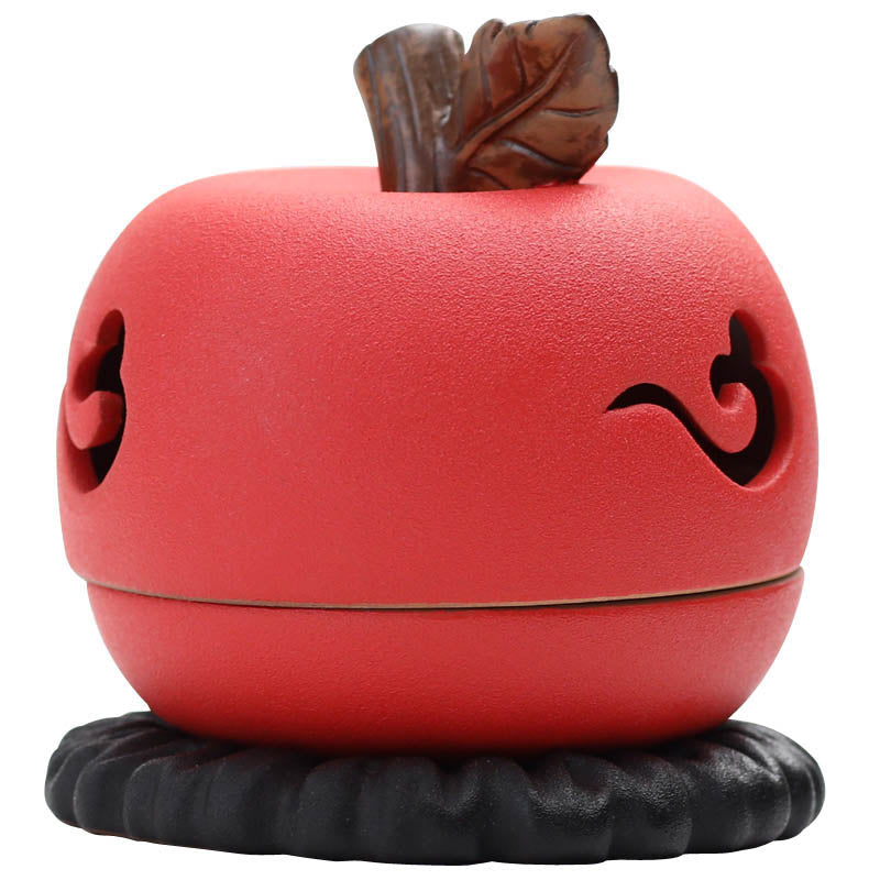 Red Apple Cone Incense Holder