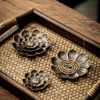 Metal Lotus Stick Incense Holder