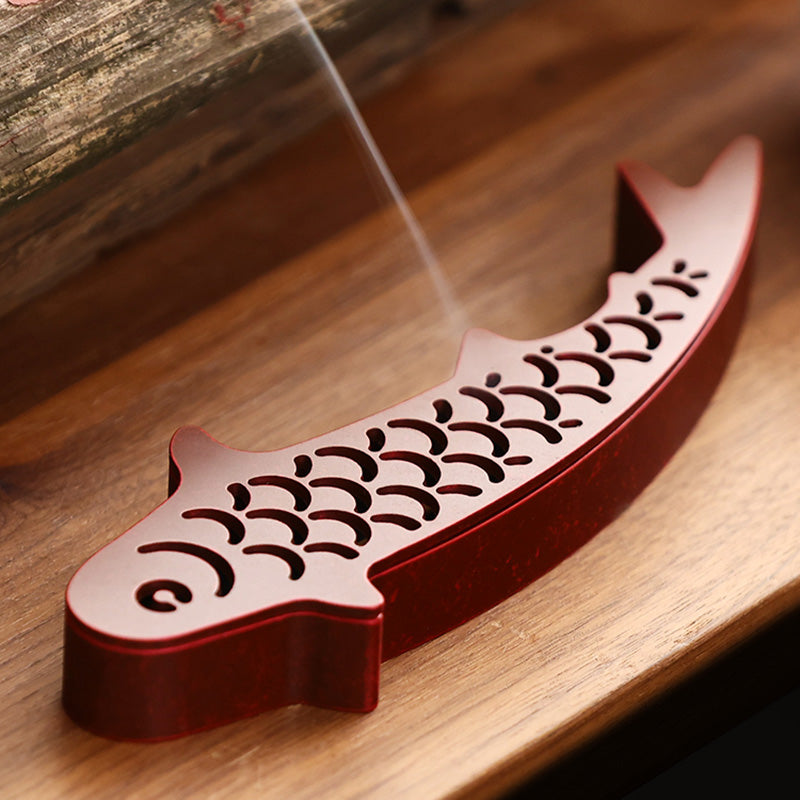 Copper Fish Stick Incense Box