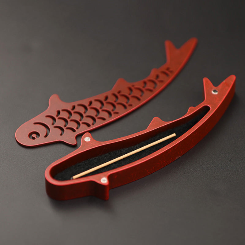 Copper Fish Stick Incense Box