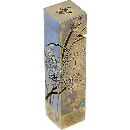 Brass Lotus Stick Incense Box